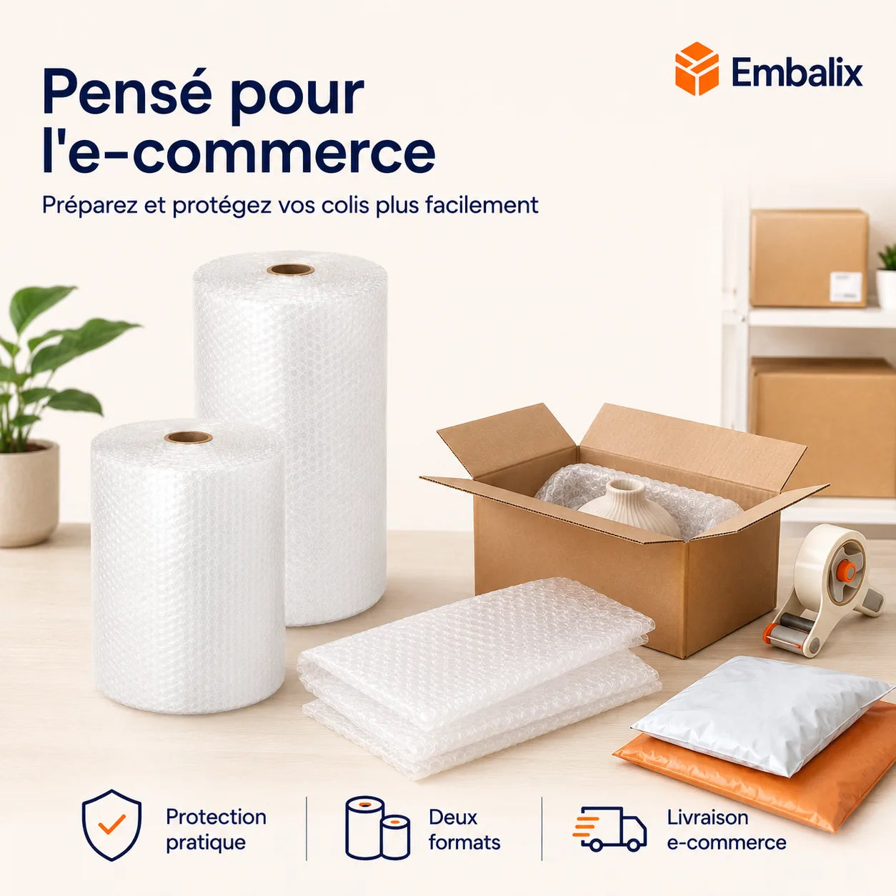 Papier bulles pour emballage et déménagement-5