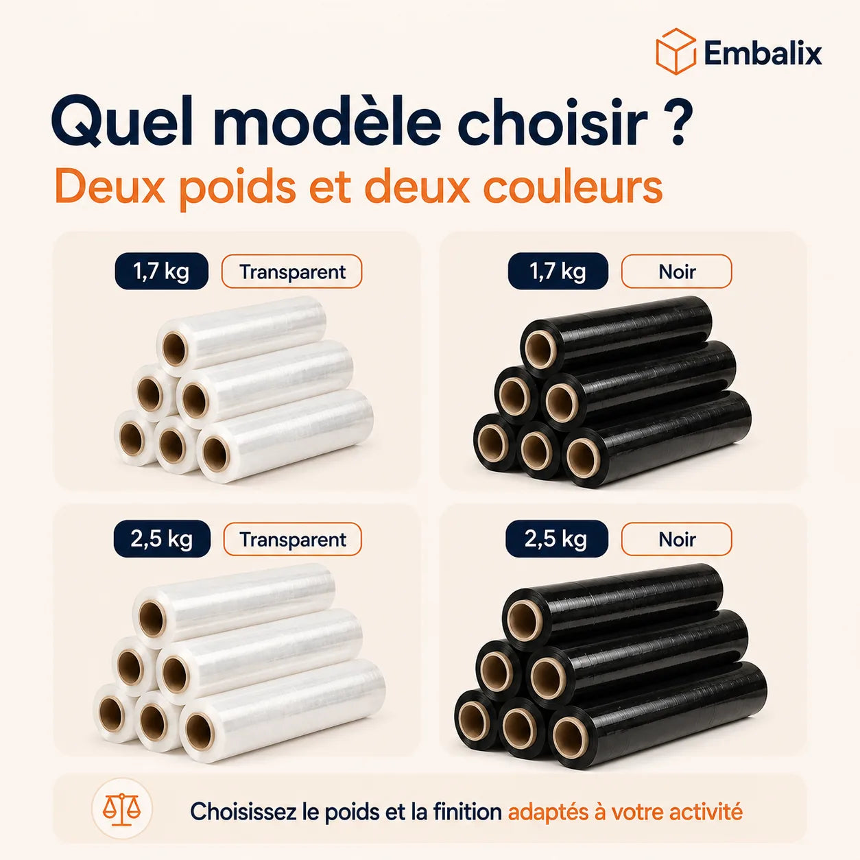 Film étirable transparent et NOIR-3